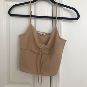 Ribbed tan cami top *NeW*
